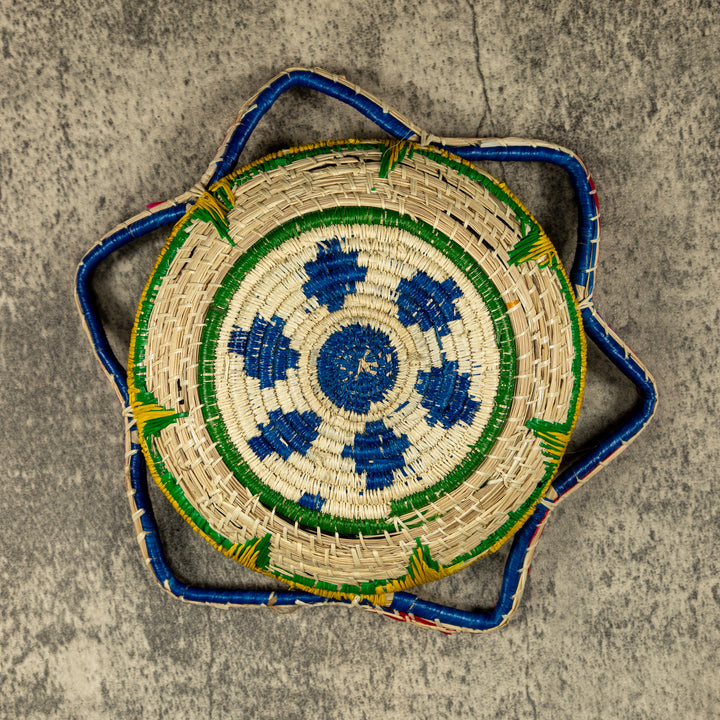 New Design Multicolor Hand Woven Bowl Basket