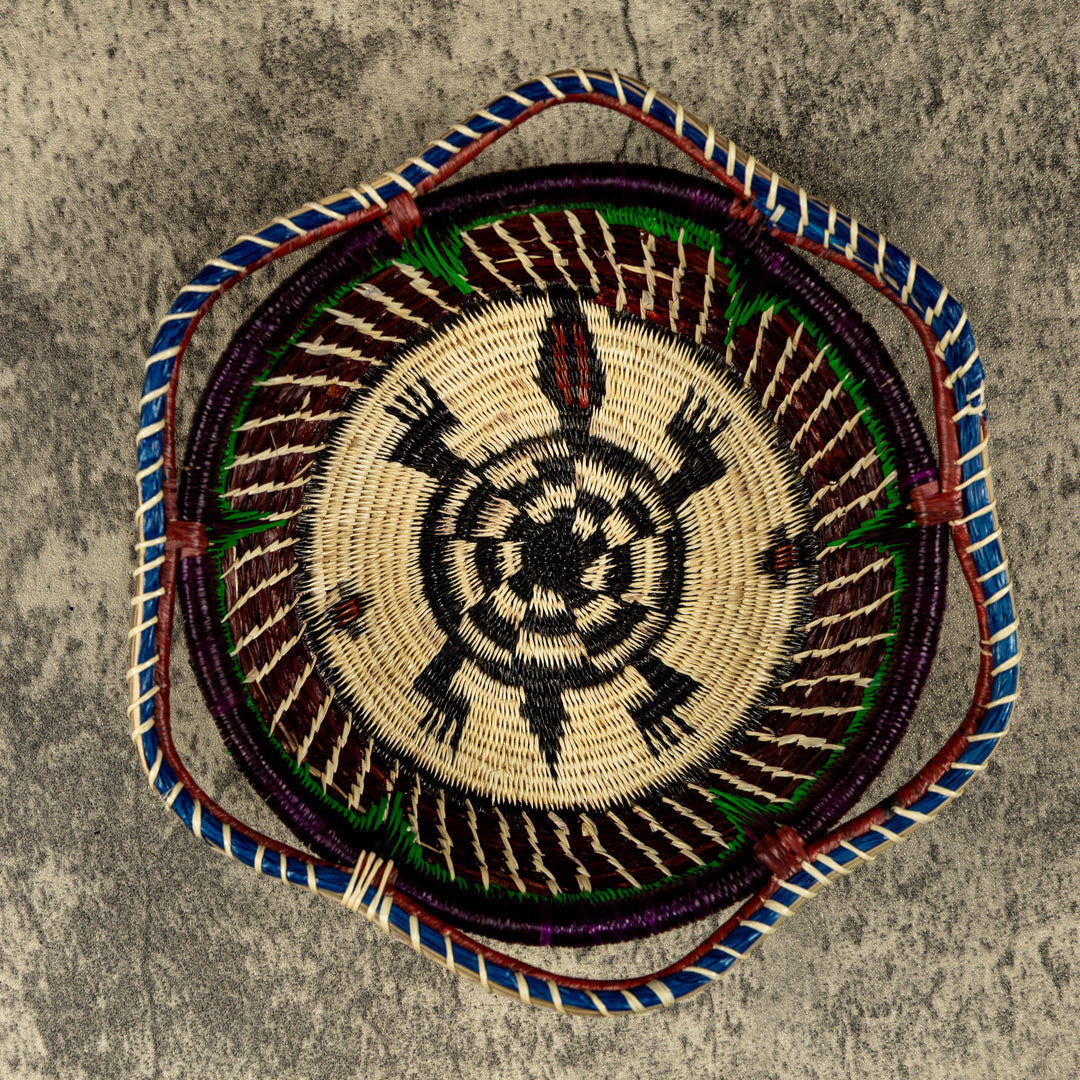 New Design Turtle Hand Woven Plate Basket