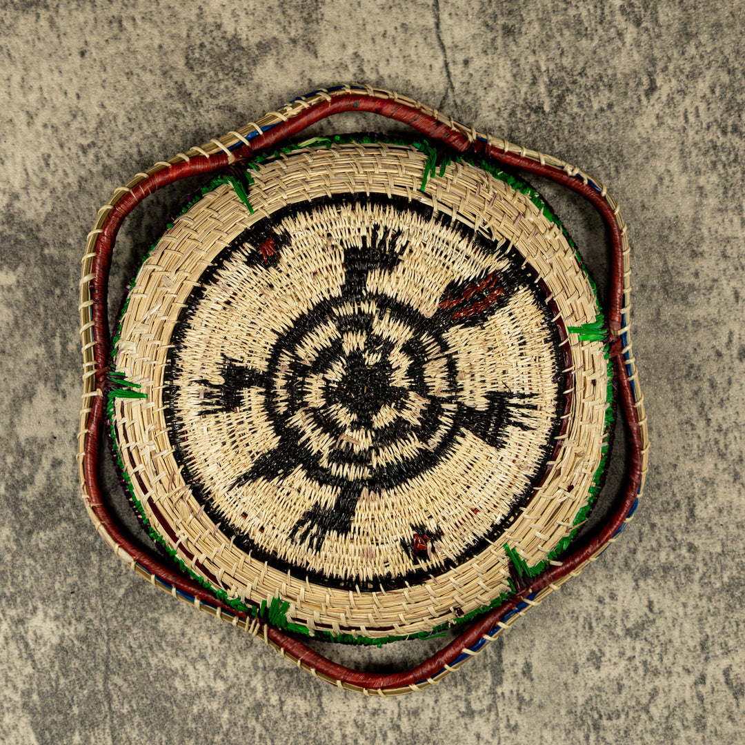 New Design Turtle Hand Woven Plate Basket