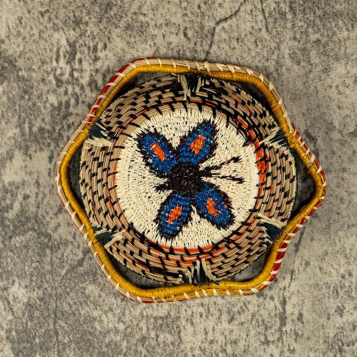New Design Butterfly Hand Woven Bowl Basket
