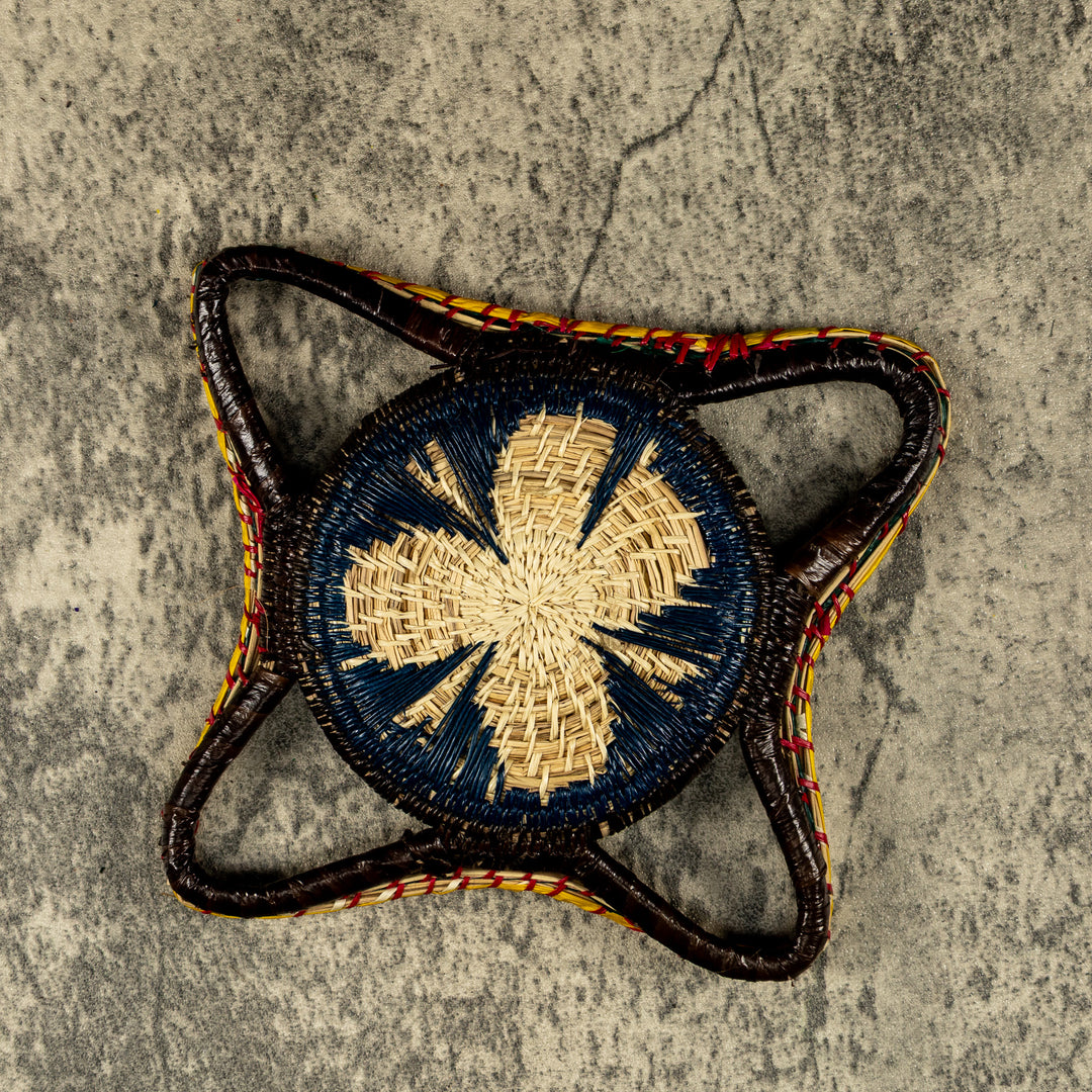 New Design Butterfly Hand Woven Plate Basket
