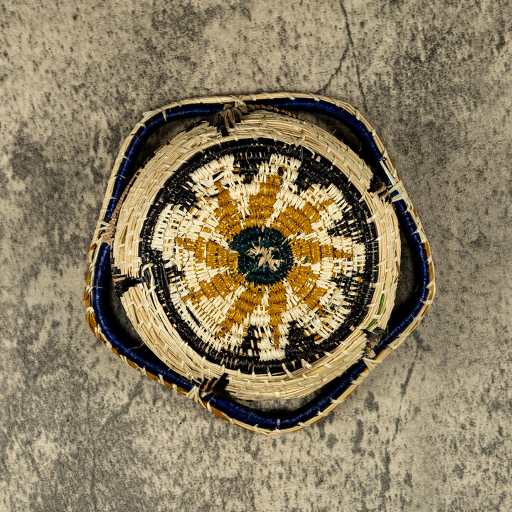 New Design Sun Burst Hand Woven Bowl Basket