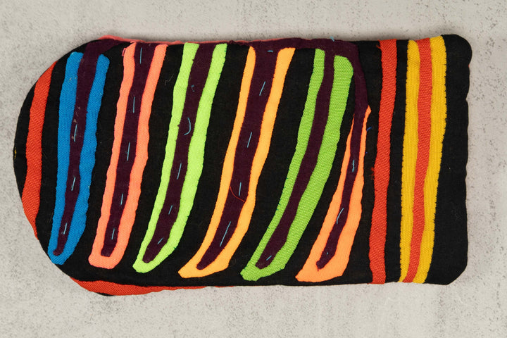 Mola Eyeglass Sleeve Rainforest Rainbow