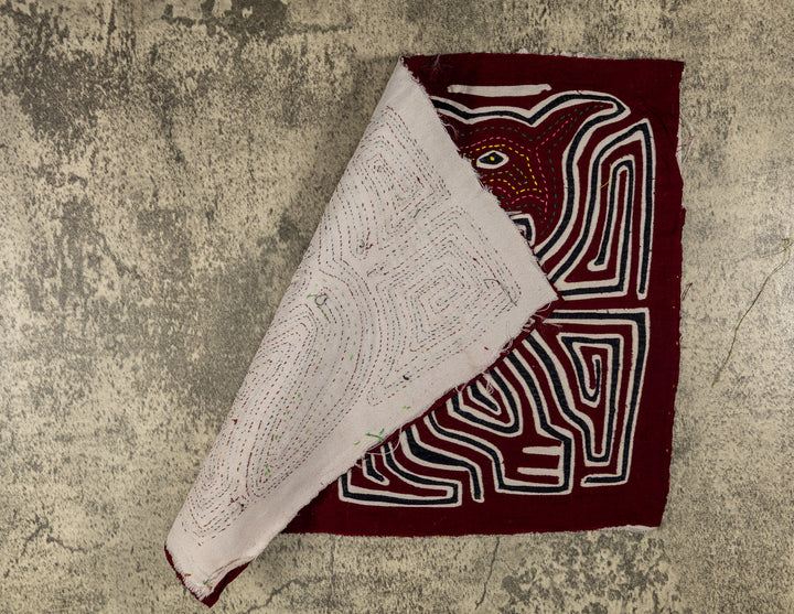 Burgundy Black And White Cute Puppy Dog Mola