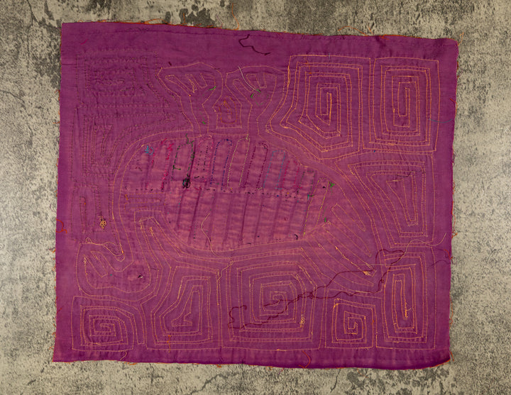 Proud Orange And Purple Turkey Bird Mola