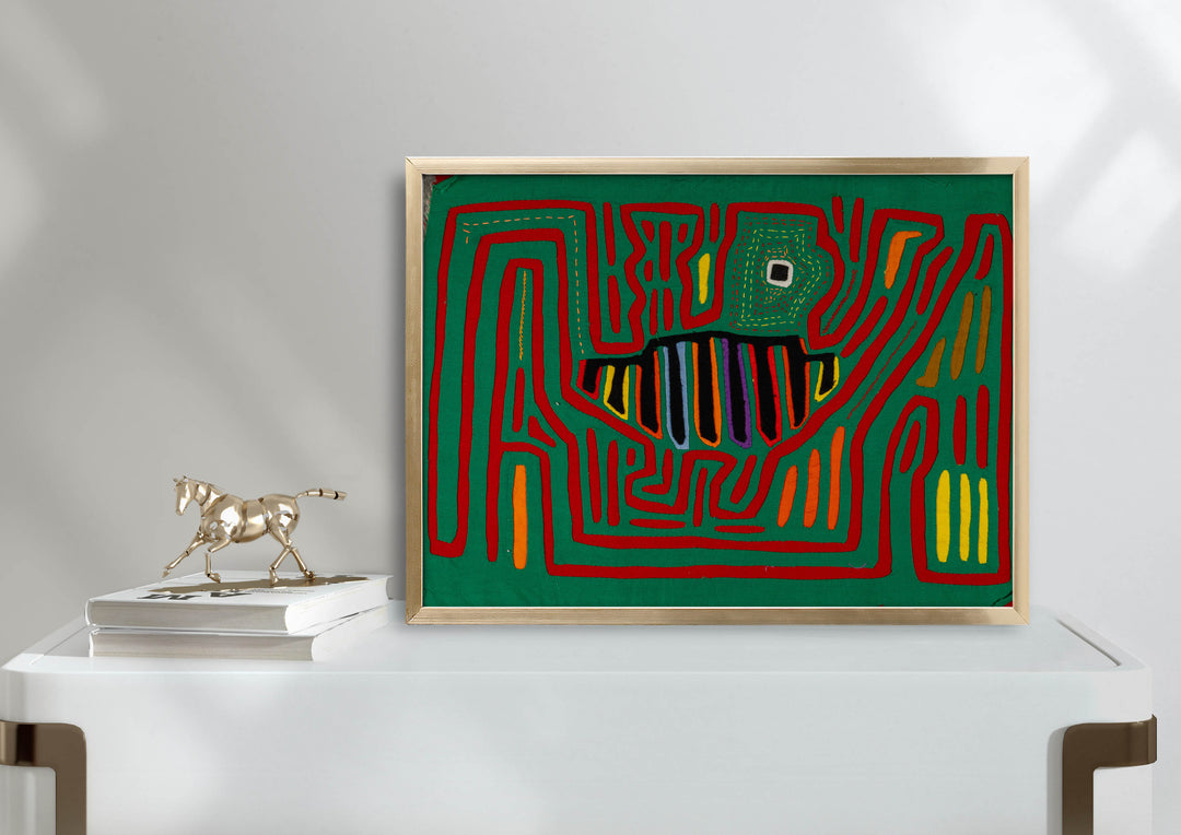 Red And Green Jungle Critter Mola