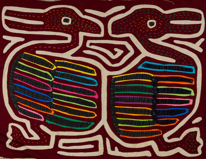 Rainbow Bird Optical Illusion Mola