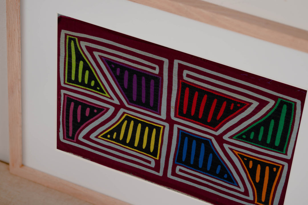 Burgundy And Gray Stain Glass Panes Mola