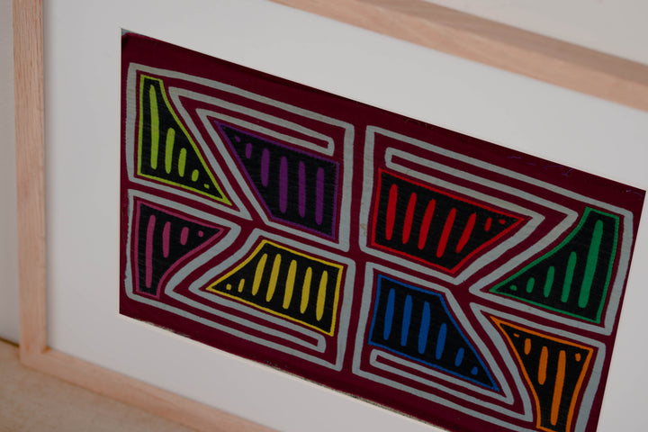 Burgundy And Gray Stain Glass Panes Mola