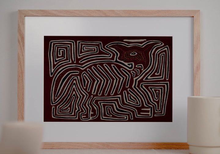Burgundy Black And White Cute Puppy Dog Mola