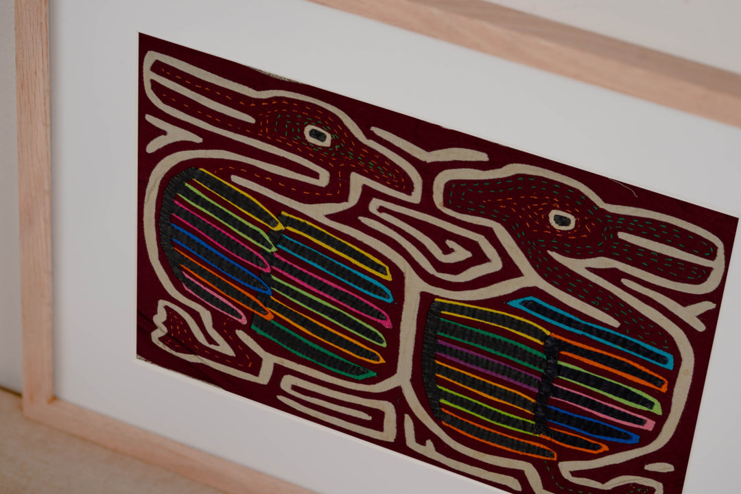 Rainbow Bird Optical Illusion Mola