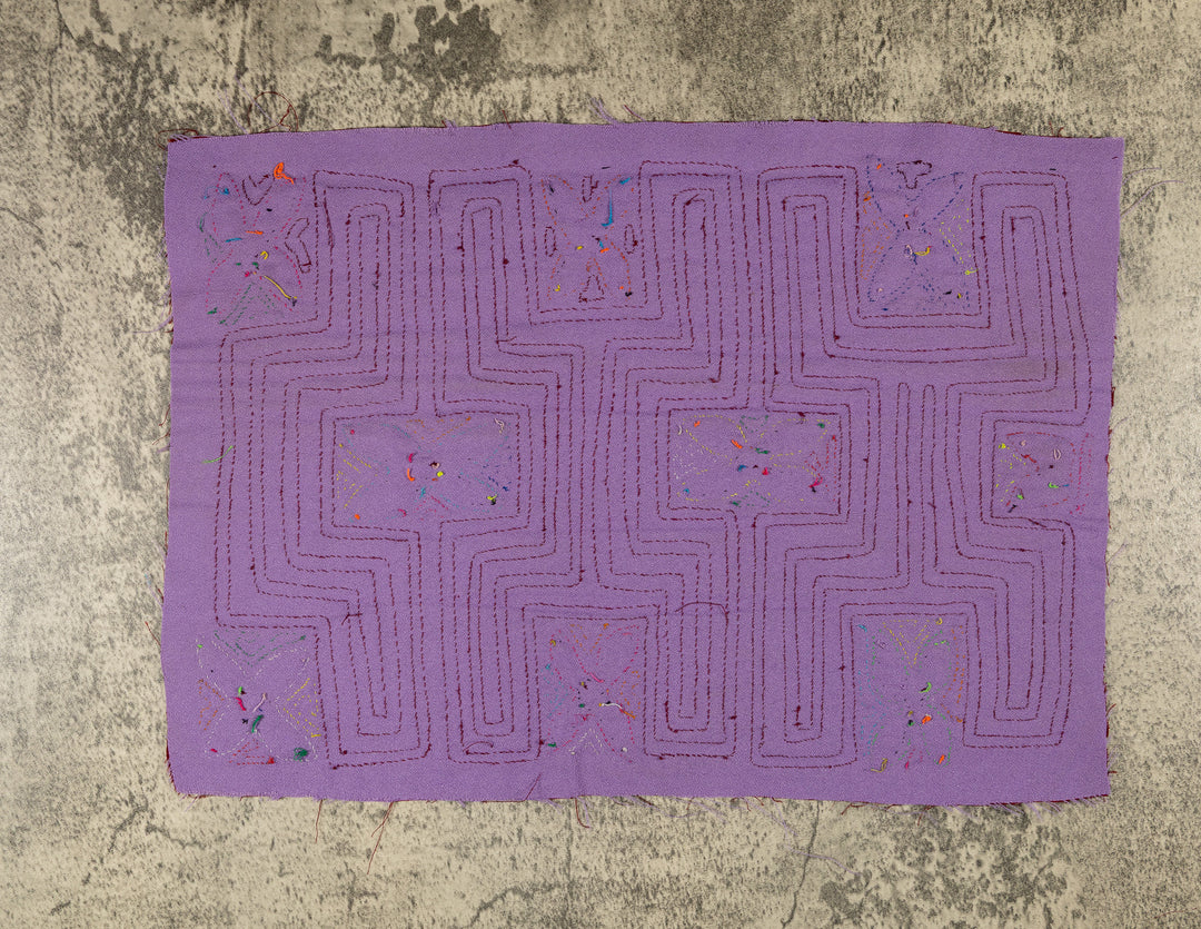 Burgundy And Purple Tropical Snowflakes Mola