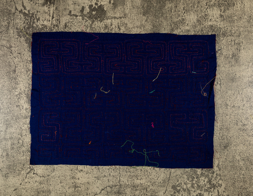 Burgundy And Blue Classic Design Mola