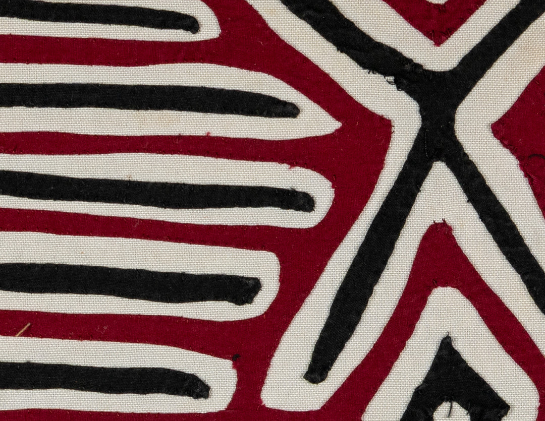 Maroon Black And White Power Bird Mola