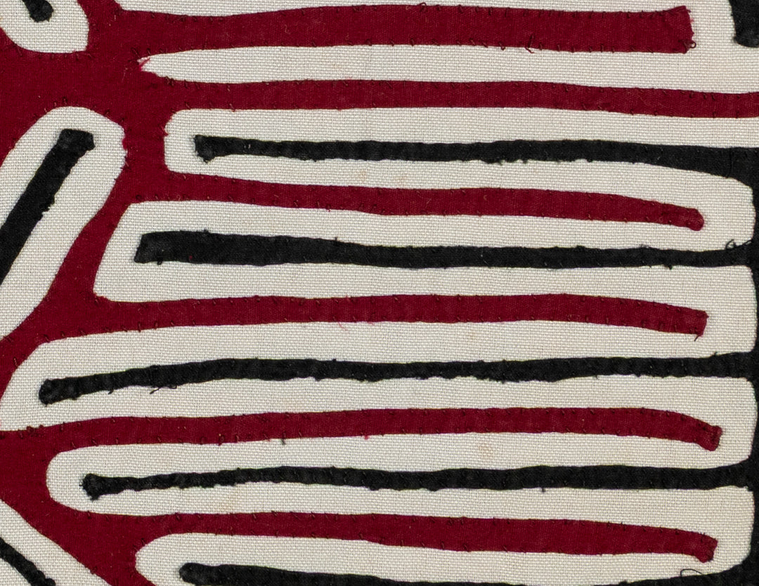 Maroon Black And White Power Bird Mola