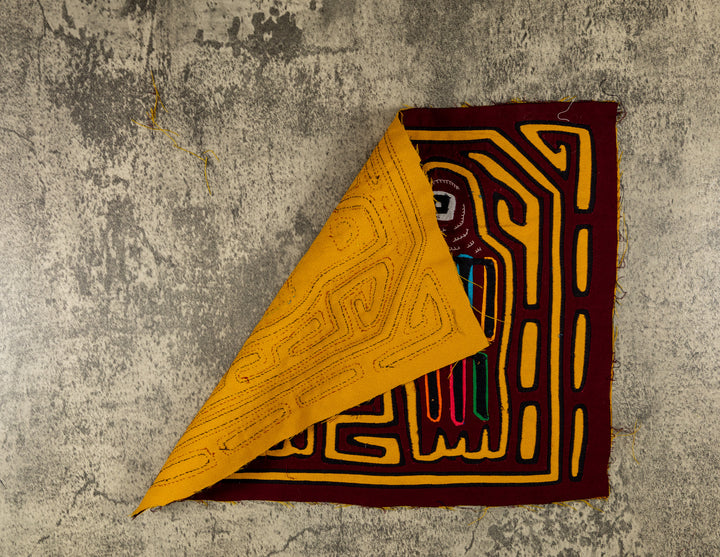 Burgundy And Gold Duplex Birdcage Mola