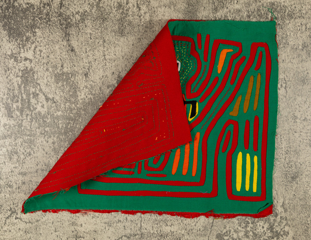 Red And Green Jungle Critter Mola