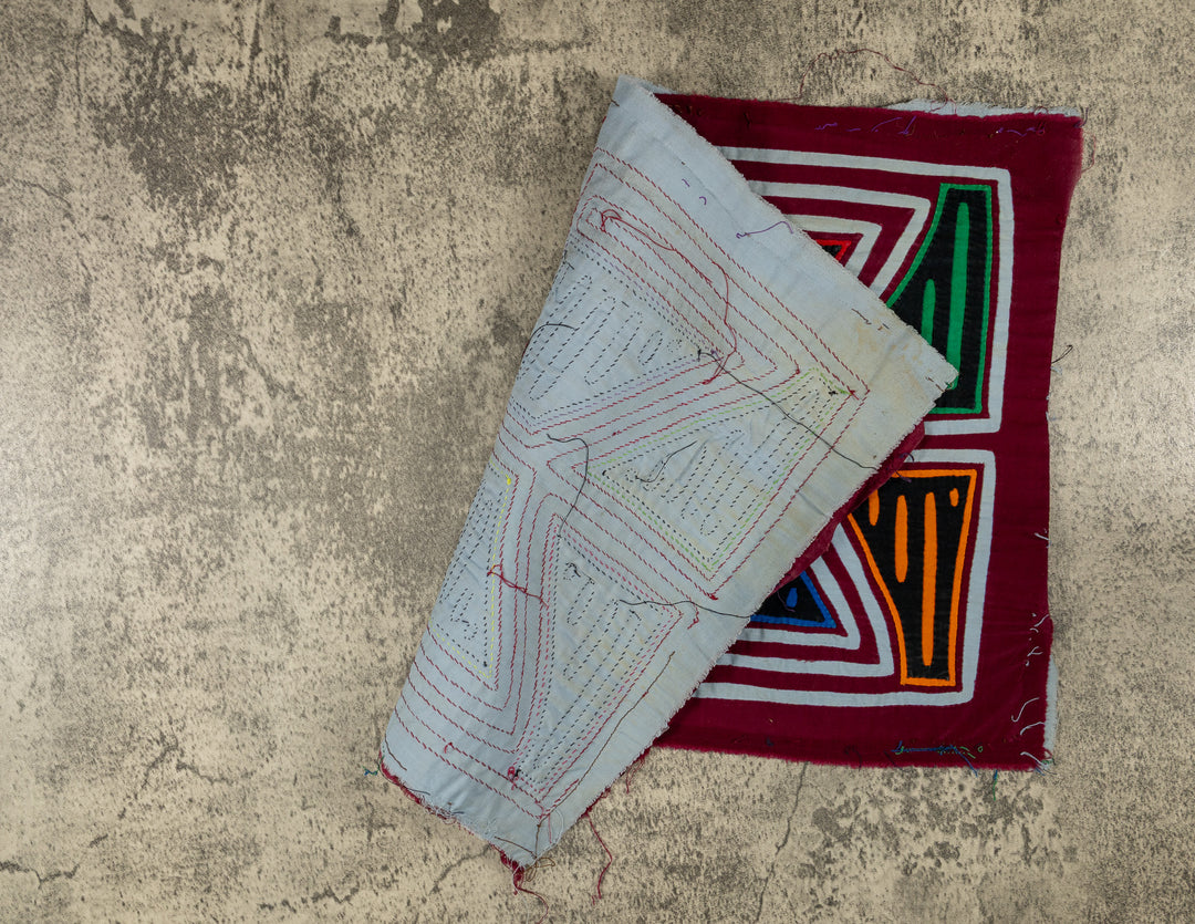Burgundy And Gray Stain Glass Panes Mola