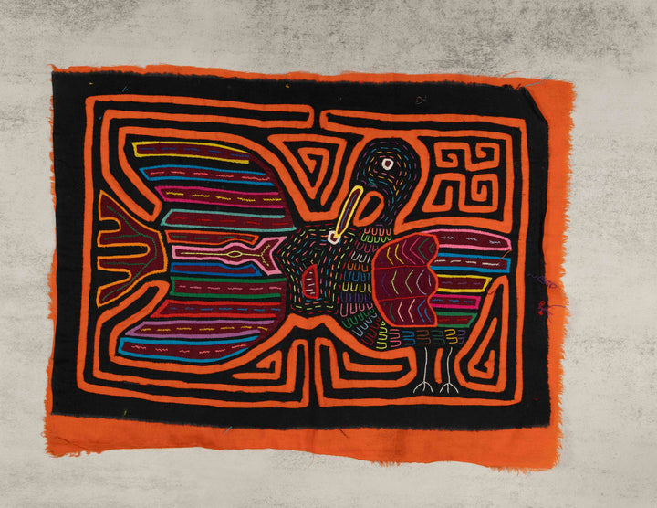 Orange And Black Pelican Bird Mola