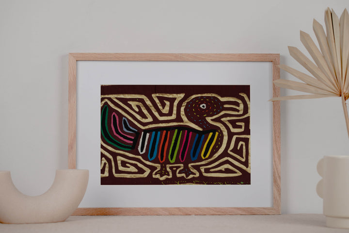 Burgundy And Gold Duck Walk Mola