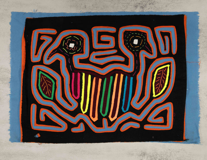 Black Orange And Blue Opitical Illusion Mola