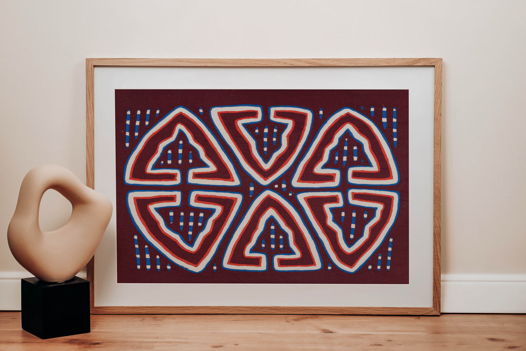 Red White And Blue Classic Design Mola