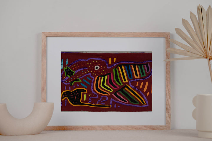 Burgundy And Purple Kingfisher With Fish Mola