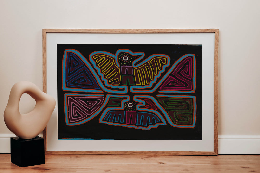 Black And Turquoise Thunderbird Mola