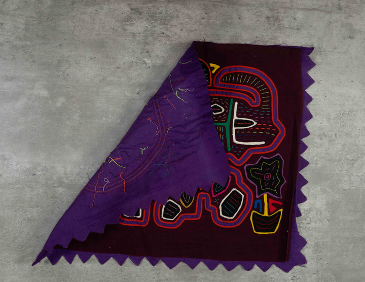 Maroon Orange And Purple Elephant Mola