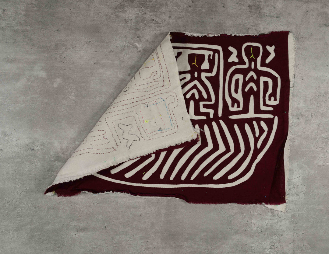 Maroon And White Boat People Mola