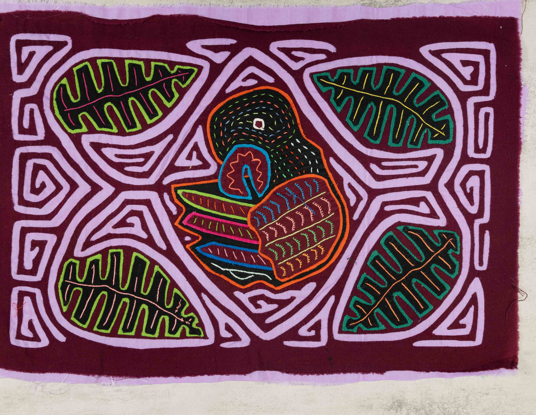 Maroon And Purple Spring Leaves and Parrot Mola