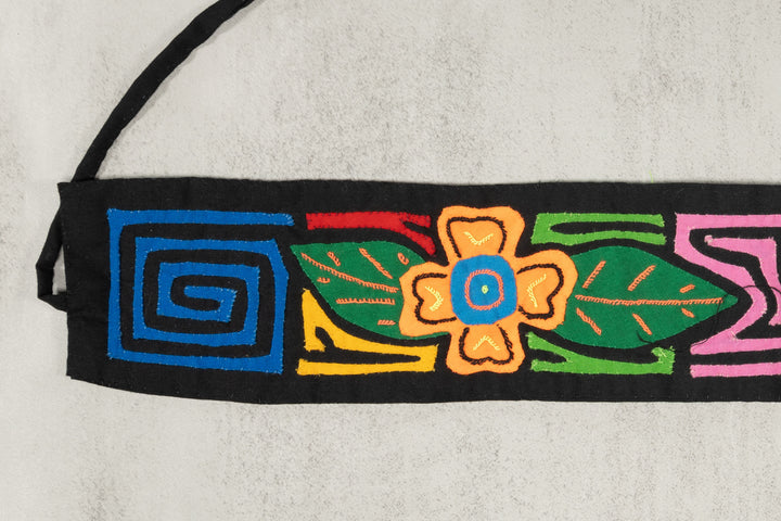 Panama Mola Headband Geometric Flowers