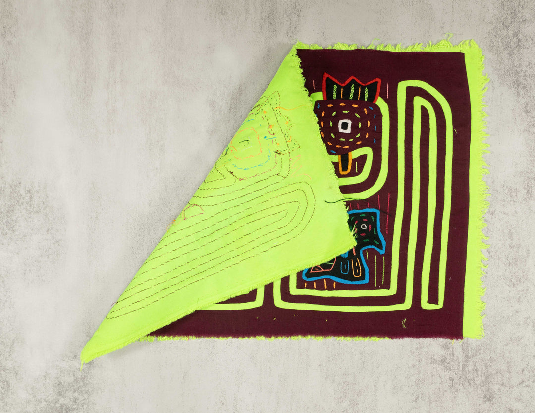 Lime Green And Burgundy Parental Care Mola