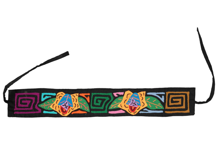 Panama Mola Headband Double Rainforest Flower