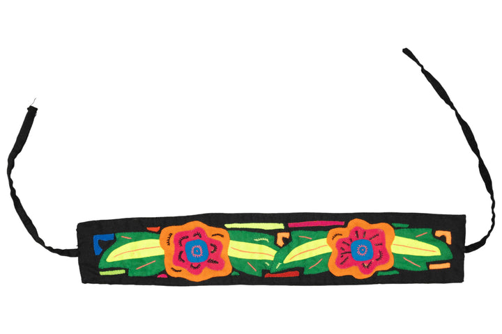 Panama Mola Headband Double Hibiscus