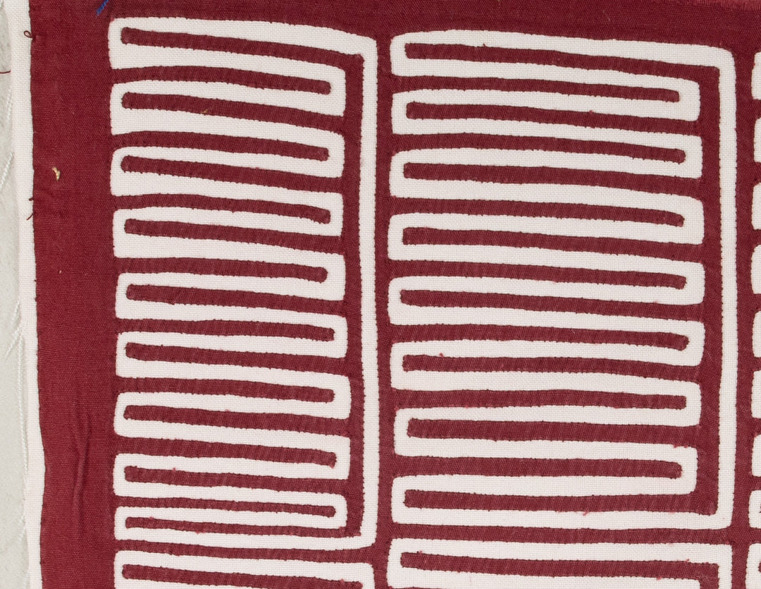 Burgundy And White Washboard Mola