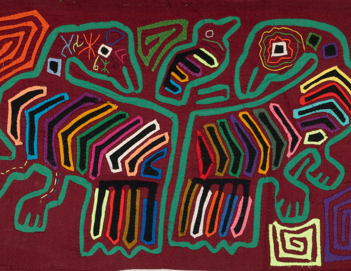 Burgundy And Green Parental Care Mola