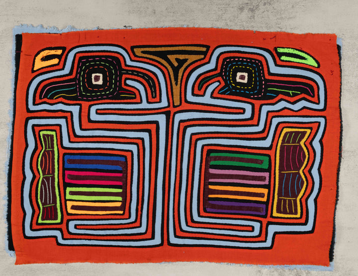 Orange And Blue Optical Illusion Mola