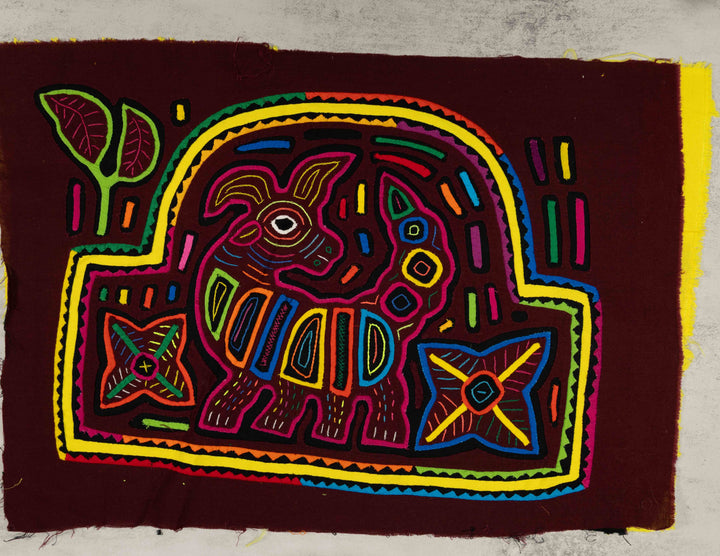 Burgundy And Yellow Lost Puppy Dog Mola
