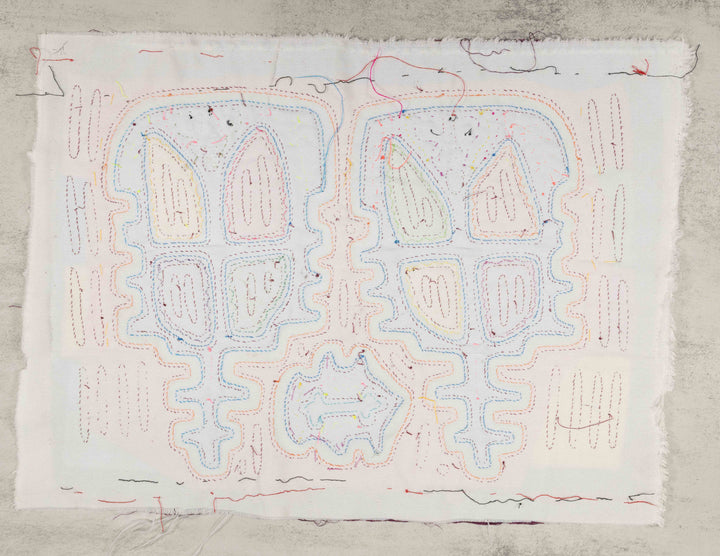 Burgundy And White Pogostick Martian Mola
