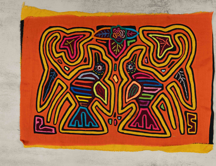 Orange And Yellow Bird Crest Mola