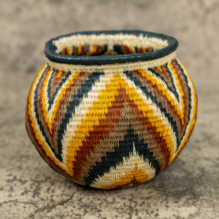 Small Rainbow Hand Woven Rainforest Basket