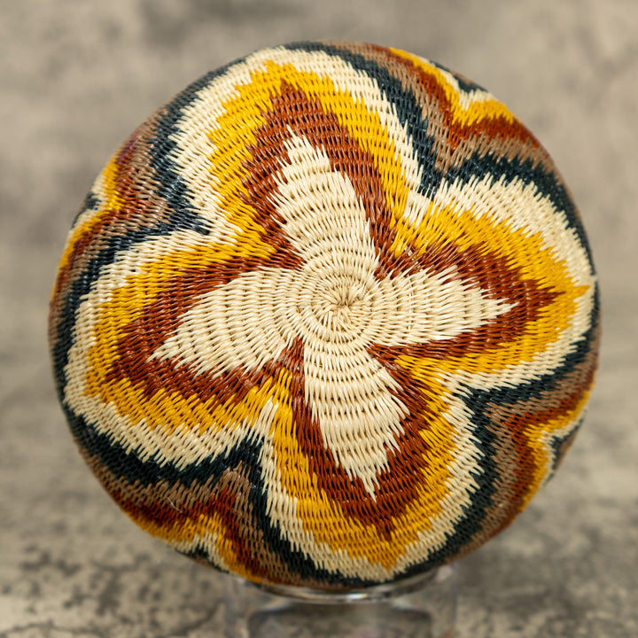 Small Rainbow Hand Woven Rainforest Basket