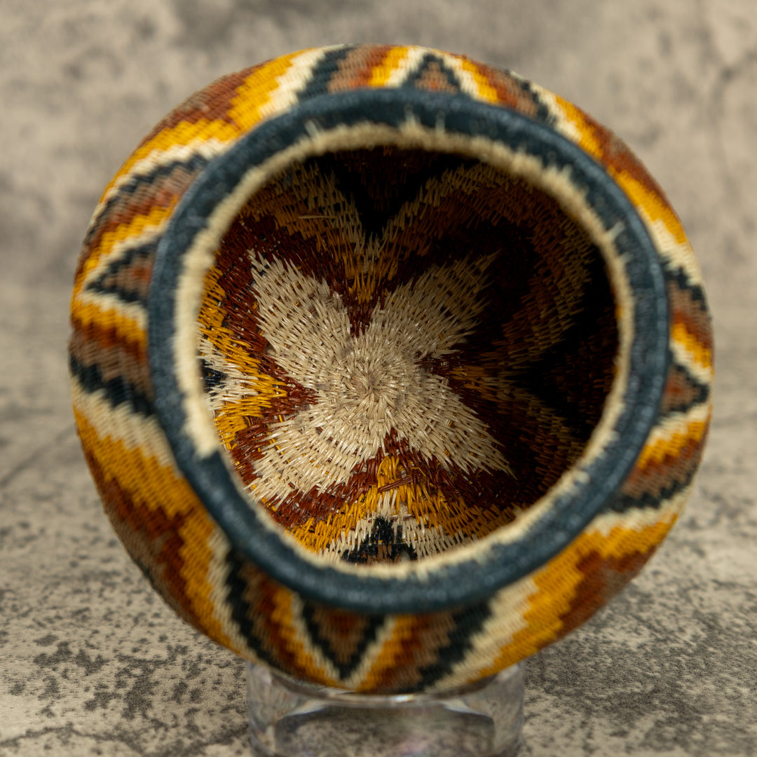 Small Rainbow Hand Woven Rainforest Basket
