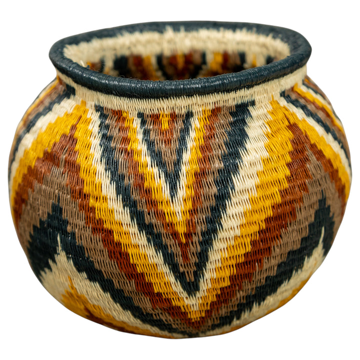 Small Rainbow Hand Woven Rainforest Basket