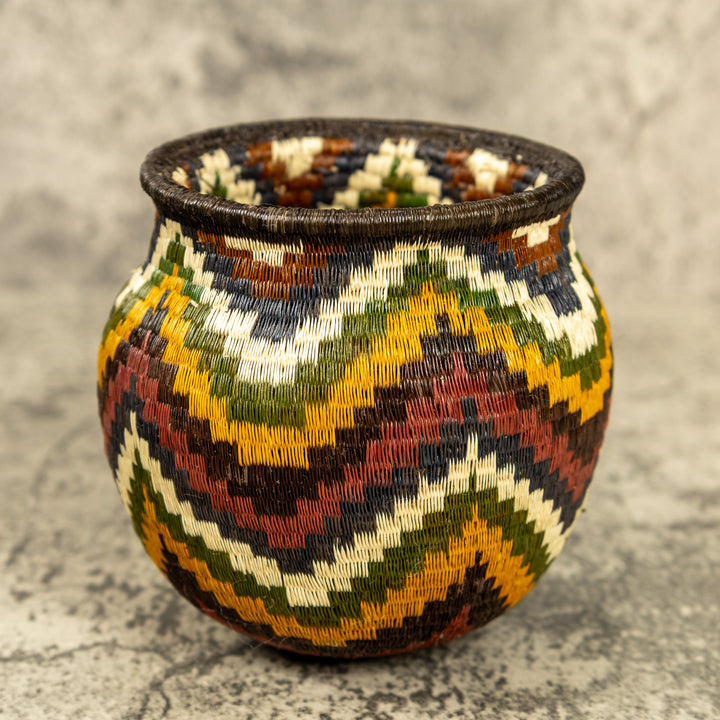 Ocean Waves Hand Woven Rainforest Basket