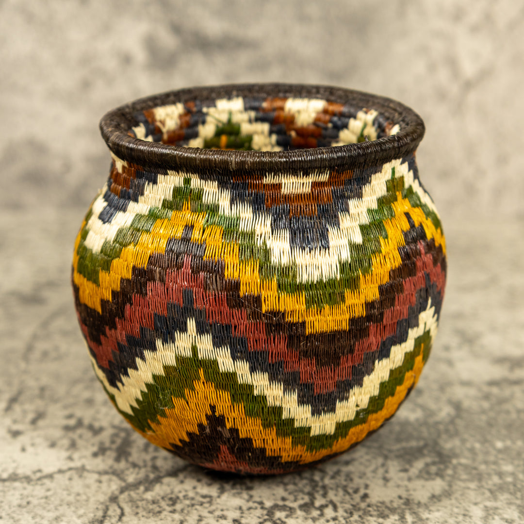 Ocean Waves Hand Woven Rainforest Basket