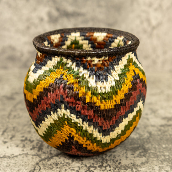 Ocean Waves Hand Woven Rainforest Basket