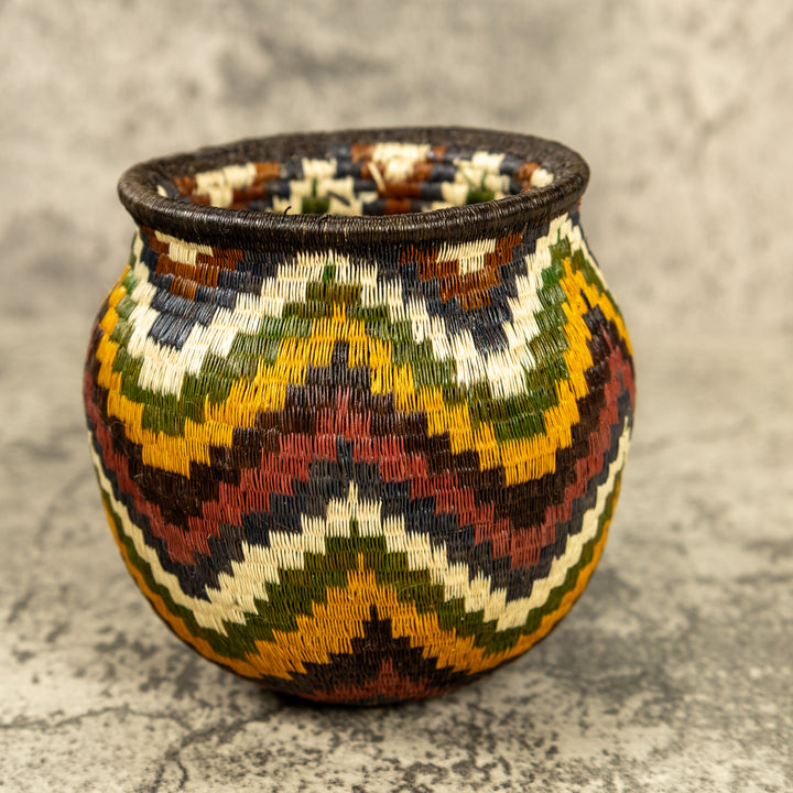 Ocean Waves Hand Woven Rainforest Basket