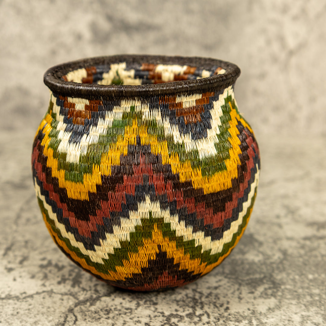 Ocean Waves Hand Woven Rainforest Basket